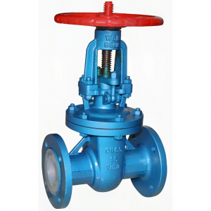 Anti-corrosive fluorine lined gate valve